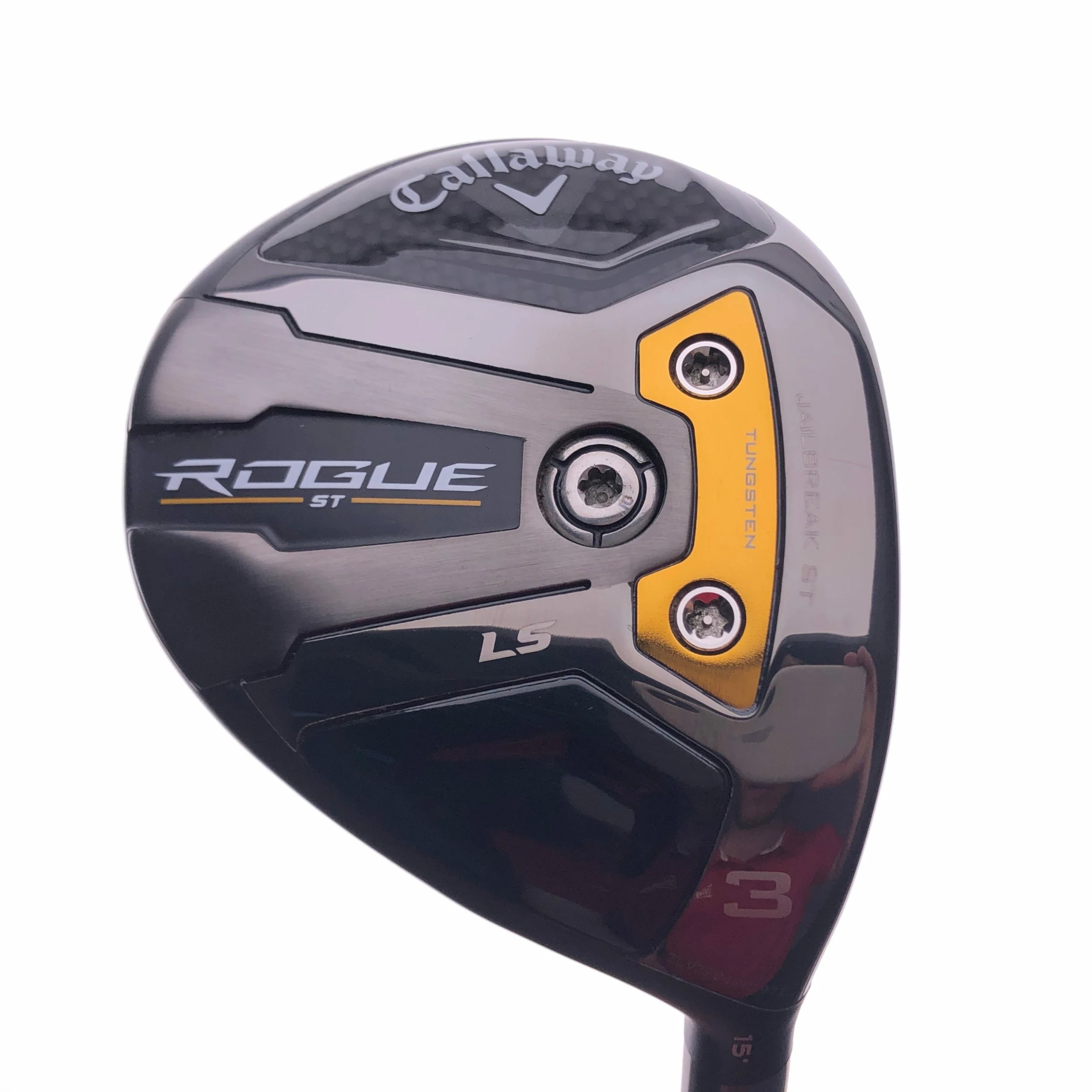 Used TOUR ISSUE Callaway Rogue ST LS 3 Wood / 15 Degrees / VELOCORE Red X-Stiff 1 Used TOUR ISSUE Callaway Rogue ST LS 3 Wood / 15 Degrees / VELOCORE Red X-Stiff
