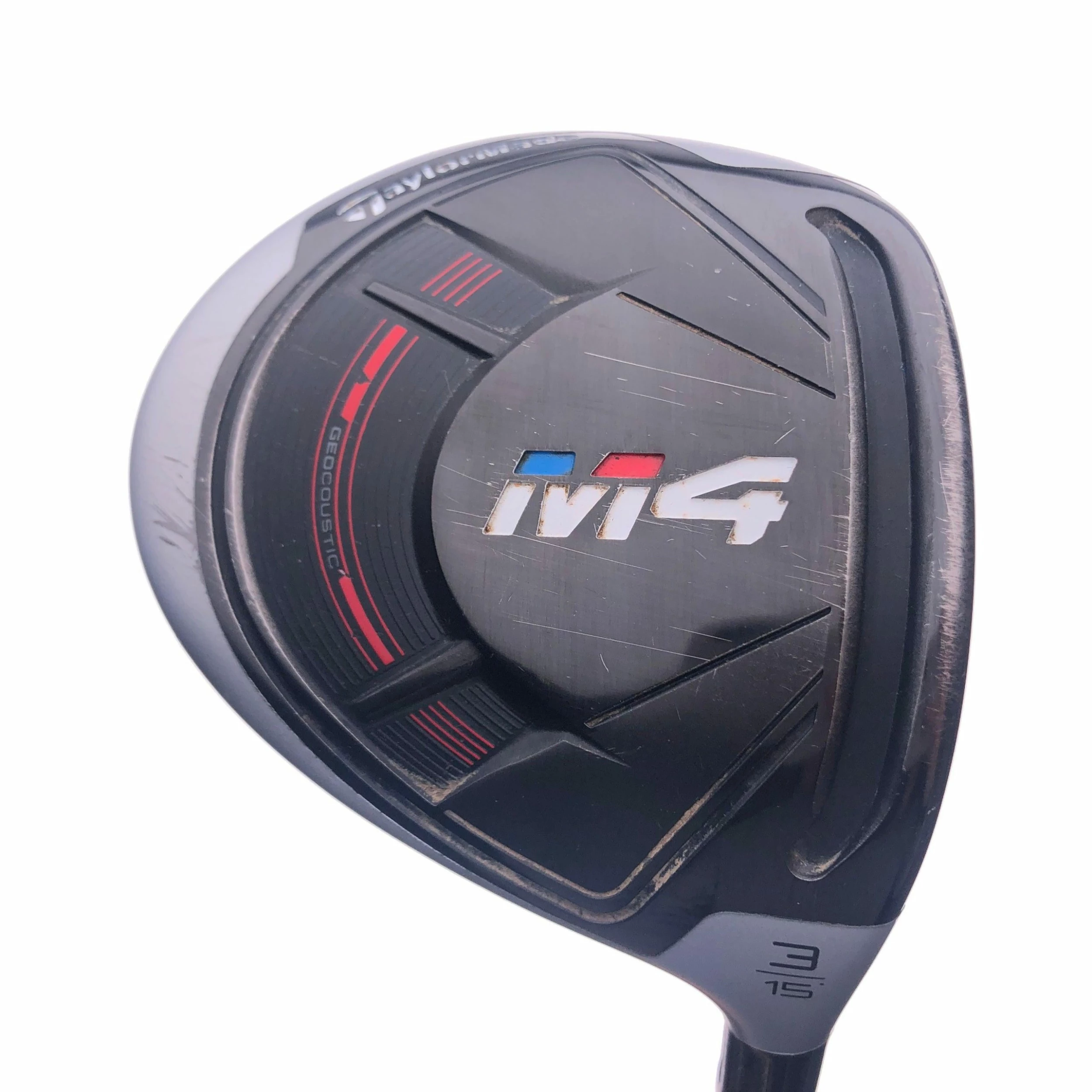 Used TaylorMade M4 3 Fairway Wood / 15 Degrees / Atmos Stiff Flex 1 Used TaylorMade M4 3 Fairway Wood / 15 Degrees / Atmos Stiff Flex
