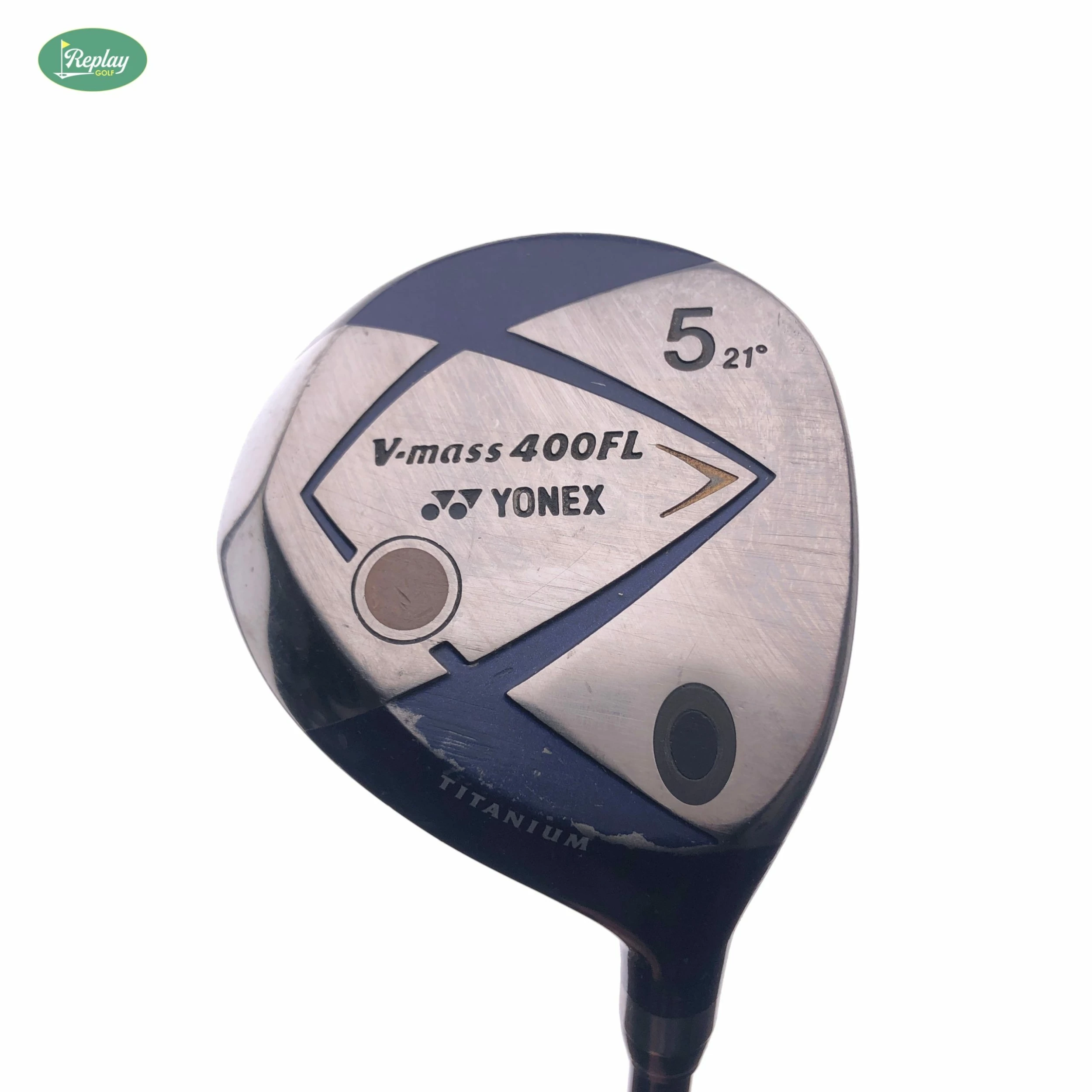Used Yonex V-Mass 400FL 5 Fairway Wood / 21 Degrees / Ultimum Ti Ladies Flex 1 Used Yonex V-Mass 400FL 5 Fairway Wood / 21 Degrees / Ultimum Ti Ladies Flex