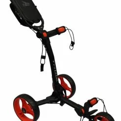 Fairway Golf UK Axglo TriLite 3 Wheel Golf Trolley- Black/Red