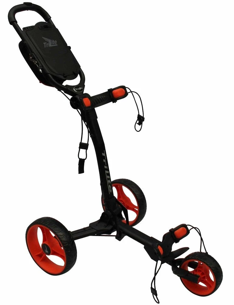 Fairway Golf UK Axglo TriLite 3 Wheel Golf Trolley- Black/Red 1 Fairway Golf UK Axglo TriLite 3 Wheel Golf Trolley- Black/Red