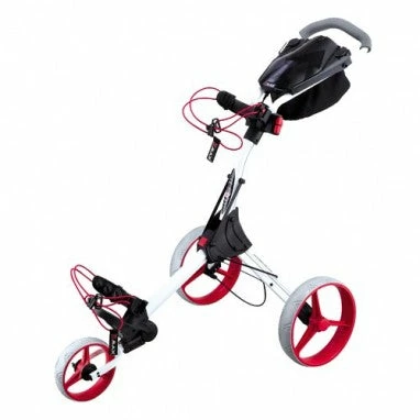 Fairway Golf UK Big Max IQ + 3 Wheel Trolley- White/Red 1 Fairway Golf UK Big Max IQ + 3 Wheel Trolley- White/Red