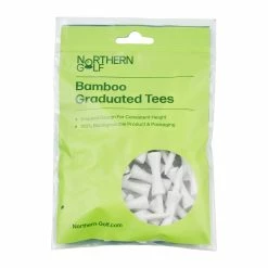 Northern Golf White Bamboo Graduated Tees
