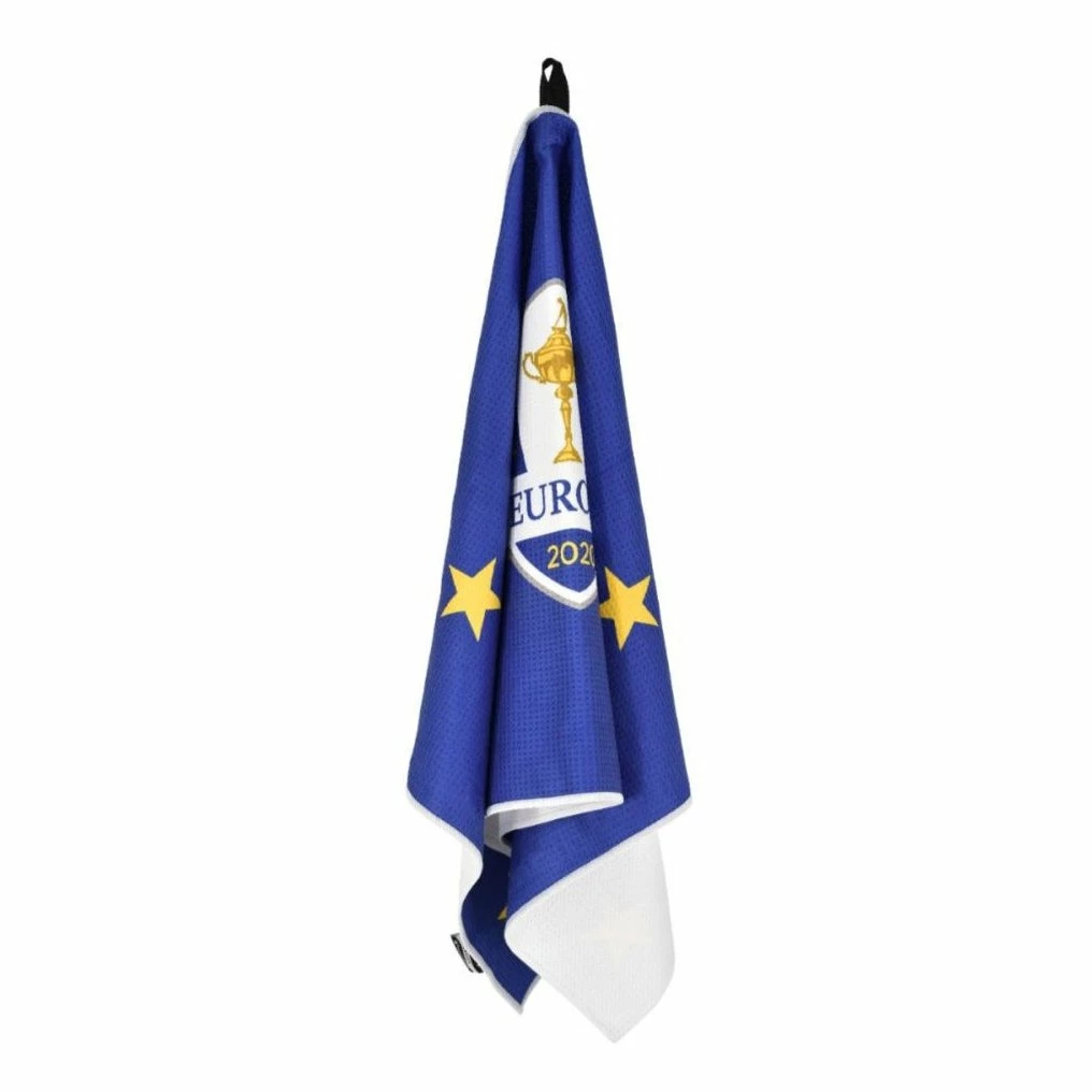 PRG Ryder Cup Team Europe Caddy Golf Towel 1 PRG Ryder Cup Team Europe Caddy Golf Towel