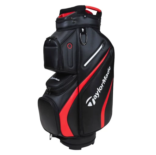 Taylormade Deluxe Cart Bag - Red/Black 25% OFF THIS BAG. USE TMBAG25 AT CHECKOUT -Fairway Woods Shop taylormade deluxe cart bag red black